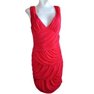 Ever Pretty Womens Dress 10 Red Ruched Sleeveless Dress Size US 10 NEW NWT